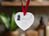 Newfoundland Walk Beside Us Ceramic Heart